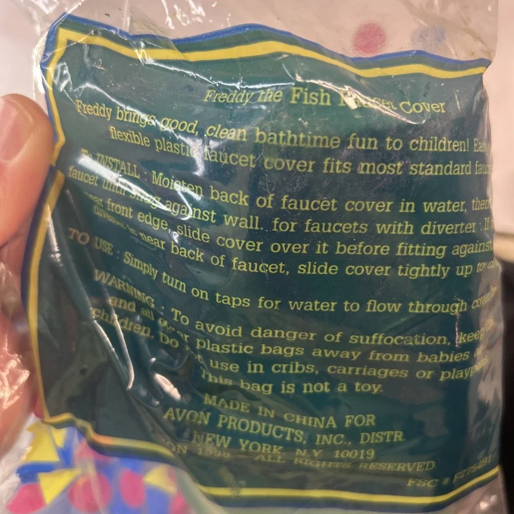 Avon Freddy The Fish Faucet Bath Time Fun Children Sealed 1995